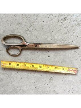 Vintage Hibbard USA 10" Steel Scissors Sewing Tailoring Shears Collectible